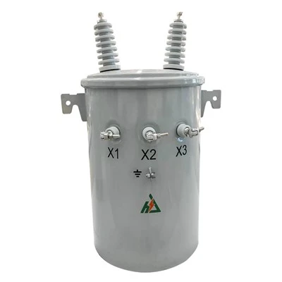 Transformateur monté sur poteau monophasé de 167 KVA